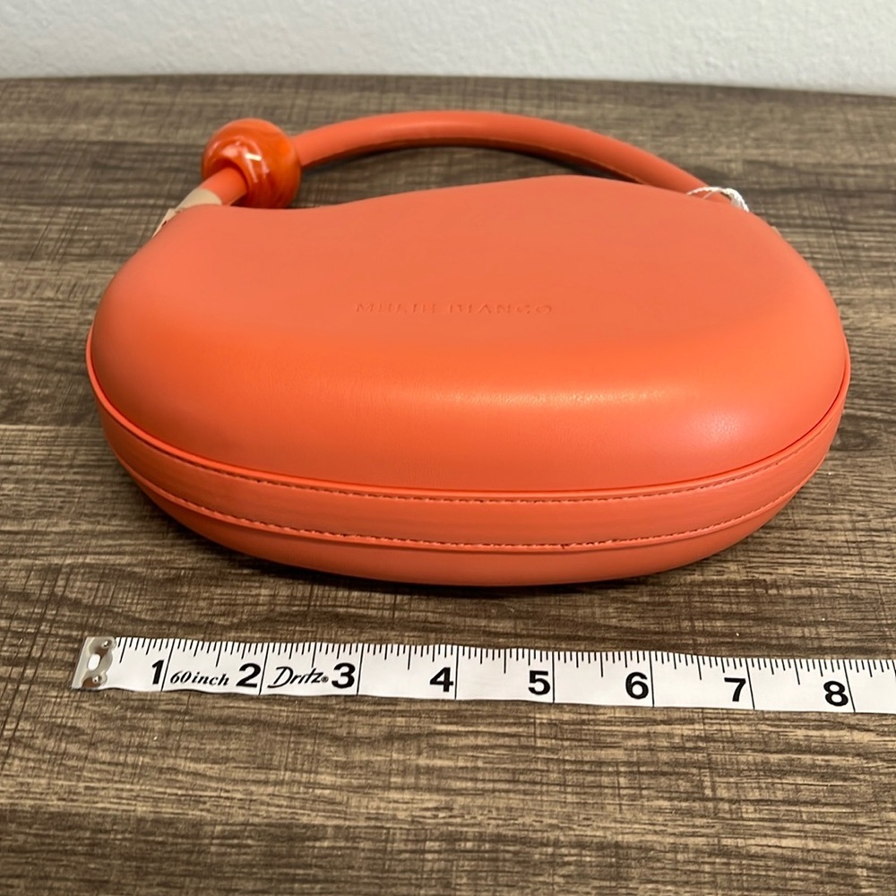 Melie Bianco | Jennie Recycled Vegan Crossbody Bag In Coral - Picture 9 of 10